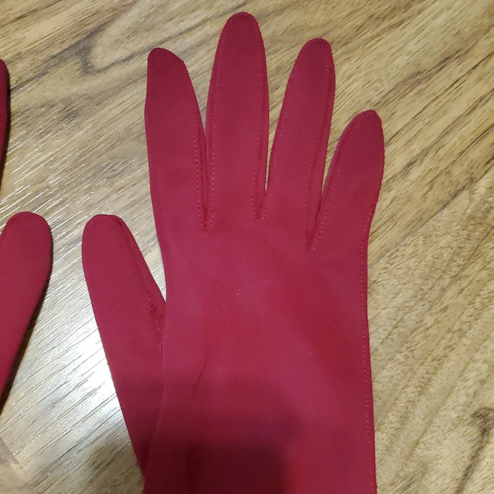 Van Raalte Vintage Burgundy Red Women's Nylon Gloves XL